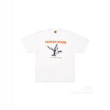 Men T-shirts 24SS trendy brand HUMAN bird pattern round neck short sleeve T-shirt logo