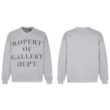 Gallery Dept Long Sleeve Shirt Letter Print Print Long Sleeve Crew Neck Sweater