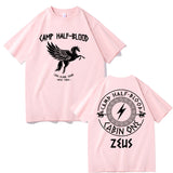 Camp Half Blood Double Sided Printed T-shirts Streetwear Men