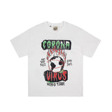Gallery Dept T Shitrs Men's Retro Graffiti Printing Short Sleeve