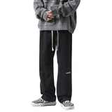 Men Jeans Spring and Autumn Straight Retro Wide-Leg Pants
