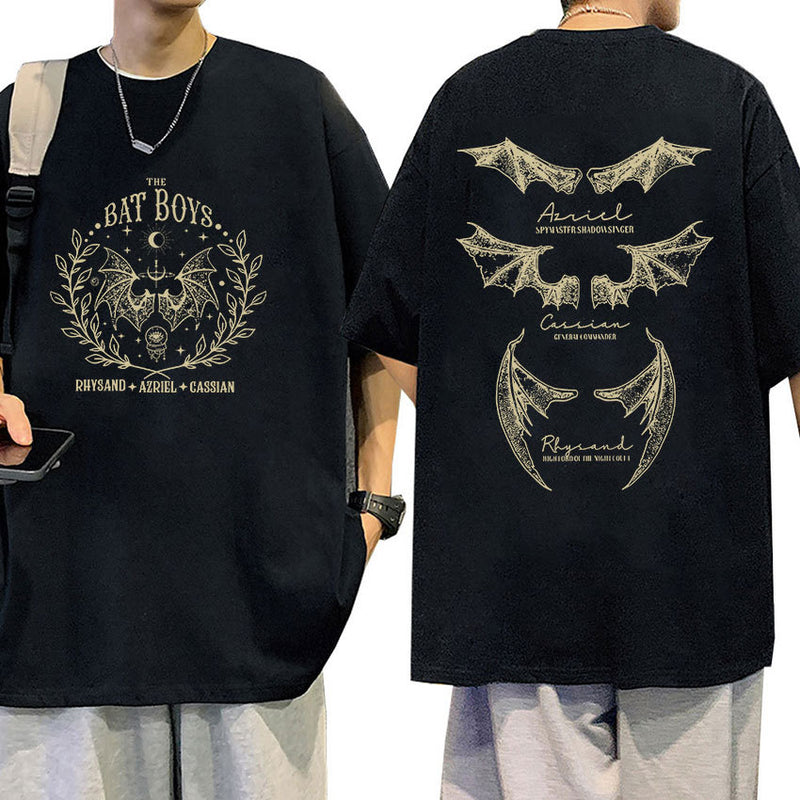 Retro The Bat Boys Rhysand Azriel Cassian T Shirt Men Women