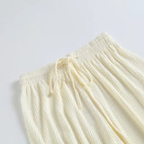 Women Sweatpants Spring Snake Bone Pattern Wide Leg Pants Striped Straight Loose Casual Pants