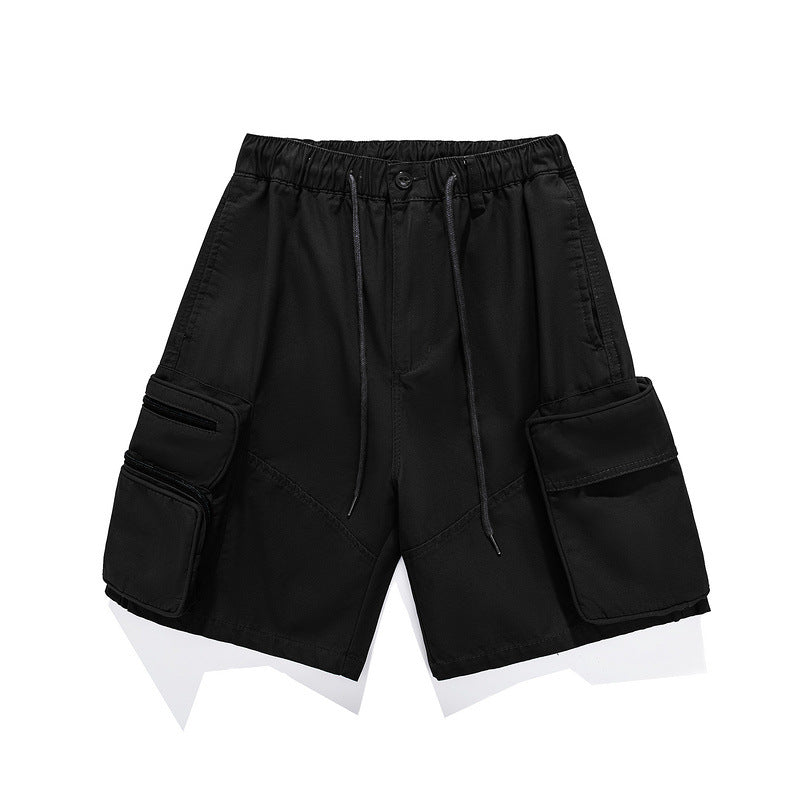 Men Shorts Amekaji Multi-Pocket Workwear Shorts