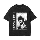 Summer washed old retro short-sleeved T-shirt