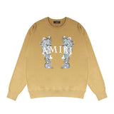 Amiri Long Sleeve Shirt Crew Sweatshirts Crew Neck Sweater