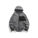 Unisex Jacket Hooded Jacket Loose Mechanical Style Outdoor Jacket Coat