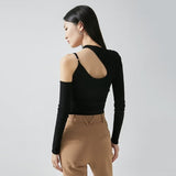 Women Sweater Knitwear Autumn Sexy Halter Shoulder-Baring Sweater