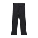 Men Sweatpants Rivet Slightly Flared Casual Pants Black Loose Trousers Trousers