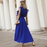 Women Date Dress Chiffon Dress Slim Fit Dress