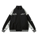 Men Jacket Coat Baggy Coat Men's Ins Letter Embroidery Bomber Jacket