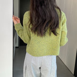 Women Cardigan Sweater Spring Cardigan Wool Slim Fit Sweater Y924