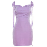 Women Dresses Summer Sexy Backless Sheath Dress (Bla0420)