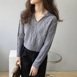 Women Winter Knitted Sweater Loose Autumn Sweater 8t8186