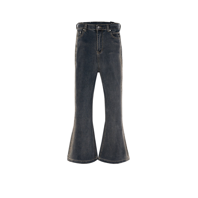 MIJKO Mens Vintage Pants MIJKO Wide-Foot Trousers RICK Flared Jeans