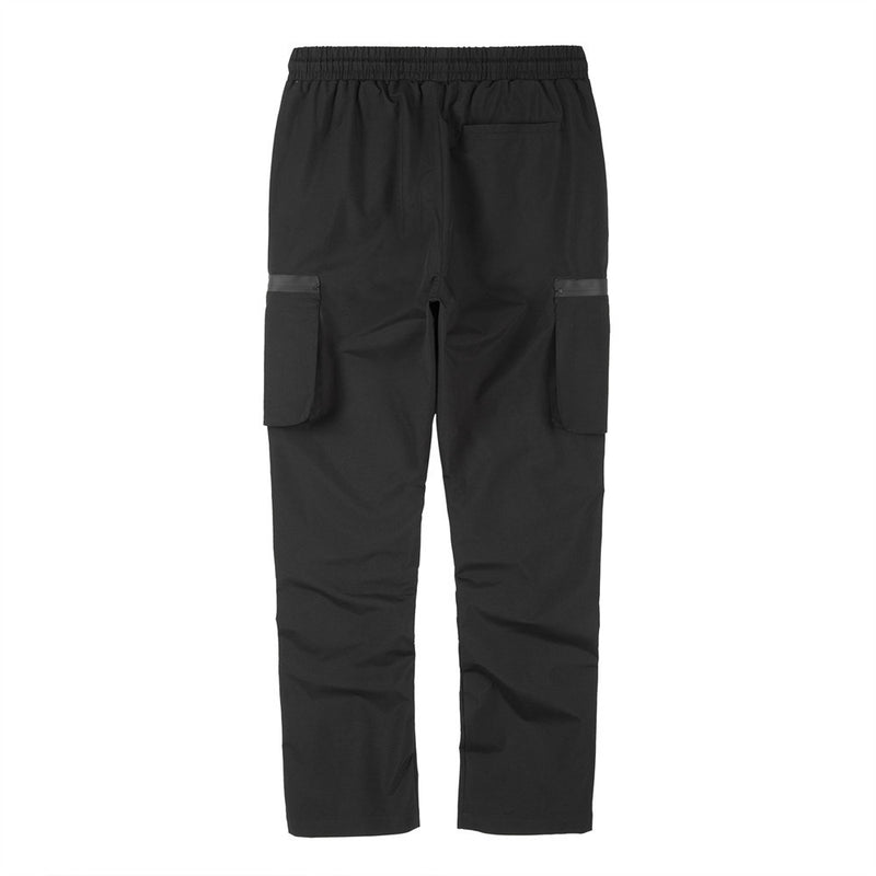 Men Sweatpants Tactical Pants Men's Waterproof Windproof Sports Pleated Zipper Slit Straight Cargo Trousers