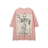 Men T Shirt Cross Couple Short Sleeve T-shirt