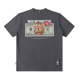 Men T Shirt Hiphop Short Sleeve T-shirt Oversize Hip Hop Half Sleeve Tee