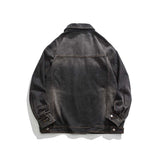 Unisex Shirts Autumn Multi-Pocket Denim Jacket