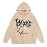 Men Hoodie Cartoon Puff Print Couple Hooded Sweater