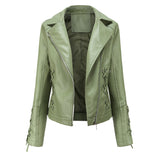 Red Leather Jacket Casual Jacket