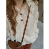 Women Knitwear Fall Winter Hooded Knitwear Loose Sweater
