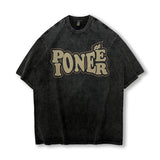 Men T Shirt Worn Looking Washed-out Short Sleeve T-shirt