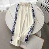 Women Sweatpants Spring and Autumn Casual Trousers Loose Wide Leg Pants