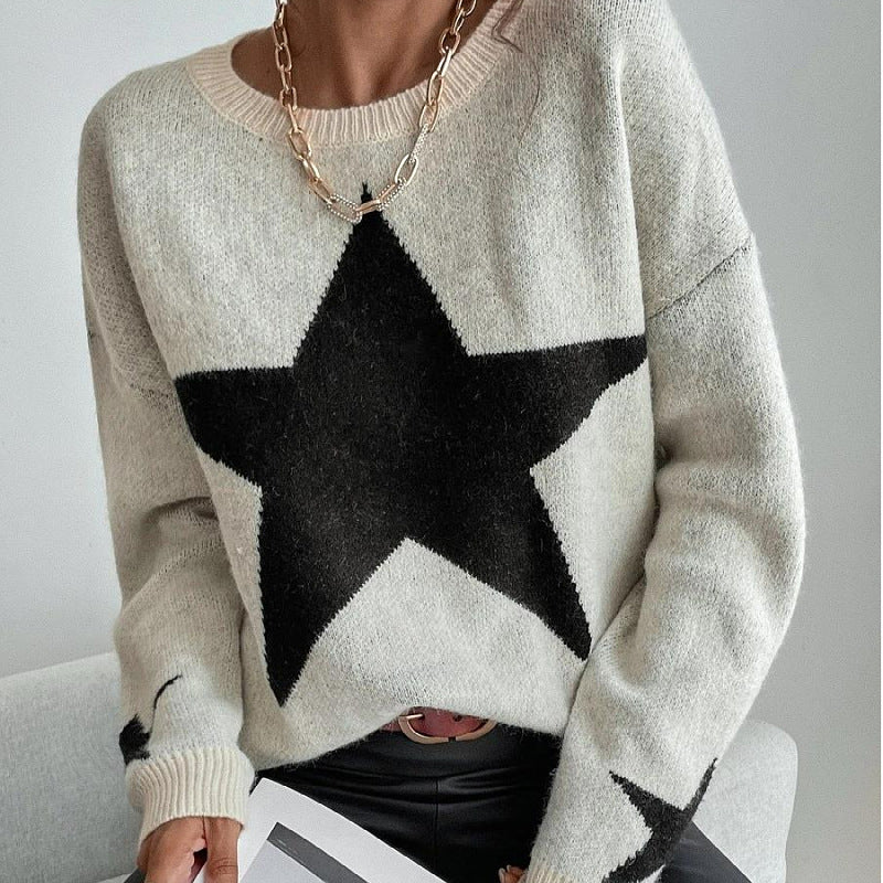 Women Knitted Sweater round Neck Thread Knitted Vest Coat for Women