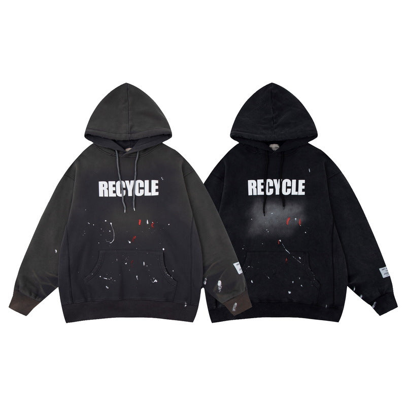 Gallery Dept Hoodie Loose Casual Distressed Hoodie
