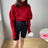 Women Winter Knitted Sweater Autumn Sweater Turtleneck Long Sleeve Pullover 8t3050