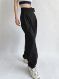 Women Sweatpants Autumn Wide Leg Pants Baggy Straight Trousers