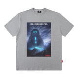Men T Shirt Hip Hop Oversize Half Sleeve T-shirt Men and Women