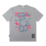 Men T Shirt Bear Oversize Couple Short Sleeve T-shirt