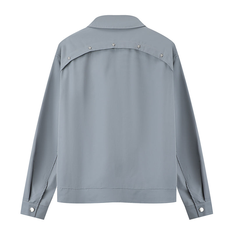 Men Jacket Coat High Street Stitching Jacket Zipper Coat Men's XINGX Spring and Autumn