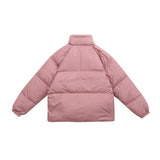 Unisex Winter Cotton Coat Stand-up Collar down Jacket