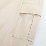 Women Long Skirt Multi-Pocket Skirt XINGX Rivet A- line Skirt
