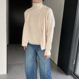 Women Knitted Two-Piece Set Turtleneck Vest Cardigan Knitted Two-Piece X3050