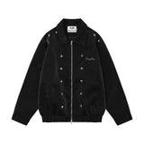 Men Jacket Coat Design Jacket Coat Men's Clothing Loose Zip Lapel