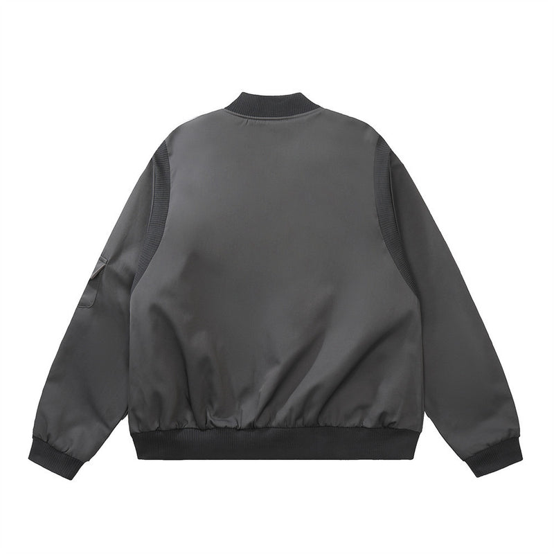 Men Jacket Coat Autumn and Winter American Style Loose Niche Locomotive Style Baseball Uniform