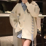 Women Knitwear Autumn and Winter Bowknot Sweater Outer Female Loose Knitted Cardigan