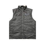 Men Vest Double-Sided Camouflage Cotton Jacket Vest Multi-Pocket Sleeveless Jacket