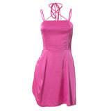 Women Dresses Spring Sexy Suspenders Dress (Bla0420)