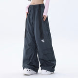 Men Sweatpants Casual Trousers Striped Stitching Ruffle Ankle-Tied Drawstring Sports Pants