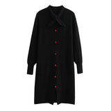 Women Sweater Knitwear Woolen Skirt Female Autumn and Winter Loose Knitted Dress