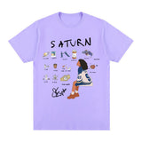 SZA Saturn T-shirts Men Women Fashion Hip Hop Harajuku T-shirt