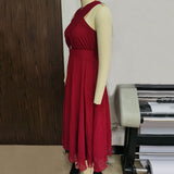 Women Evening Gown Sexy Backless Chiffon Dress