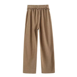 Women Sweatpants Autumn and Winter Straight Casual Pants Loose Wide-Leg Pants