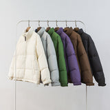 Unisex Winter Cotton Coat White Duck down Jacket