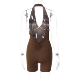 Women Jumpsuit Summer Sexy Backless Jumpsuit